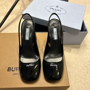 Authentic Prada “Vernice Slingback Pumps”